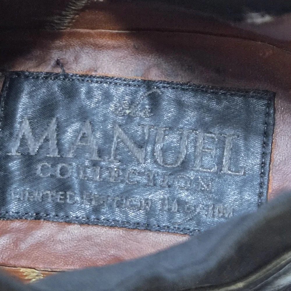 Limited Edition Manuel Western Boots 7.5 Black Embroidered Roses Cross Womens - Picture 7 of 16